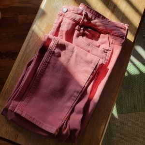Old Navy Rockstar Mid Rise Size 12 Rusty/Dark Salmon color
